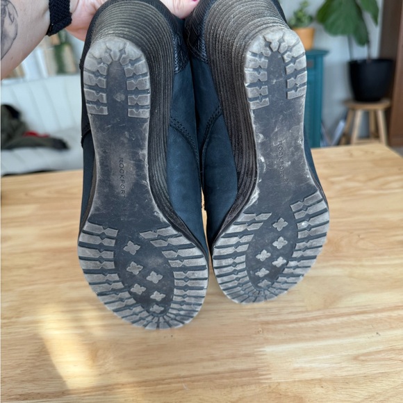 Rockport Dark Gray Leather Wedge Ankle Boots - Picture 8 of 8